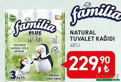 FAMİLİA NATURAL TUVALET KAĞIDI 40'LI